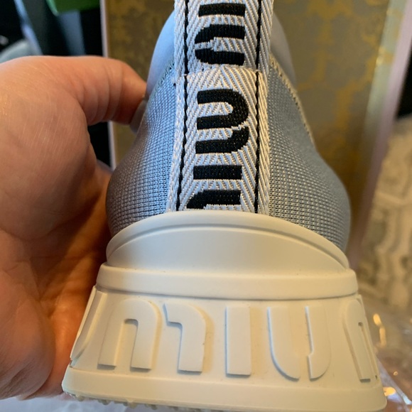 Miu Miu baby blue jewel sneakers - Picture 2 of 14